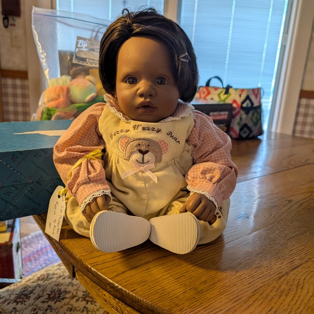 Adorable Baby Doll with Bear Outfit